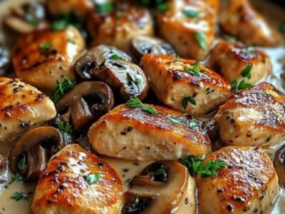 Poulet Crémeux Champignons : Recette Facile et Savoureuse