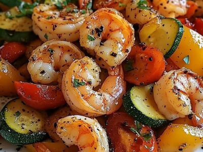 Crevettes Légumes Citronnés : Recette Facile et Savoureuse