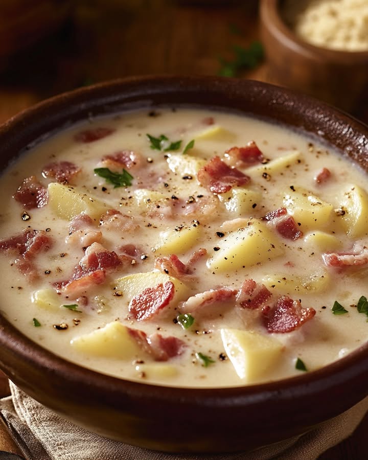 Soupe Crémeuse Pommes-Bacon