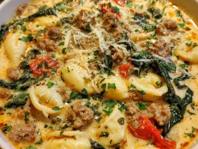 Soupe Crémeuse Sausage Parmesan : Recette Facile et Savoureuse