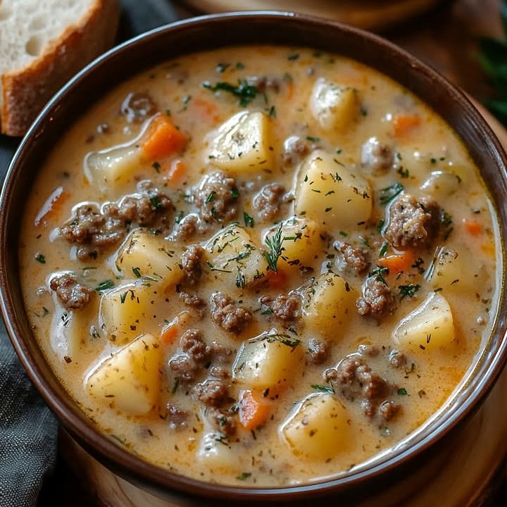 Soupe Crémeuse Bœuf-Pommes