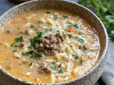 Soupe Burger Fromage : Recette Facile et Savoureuse