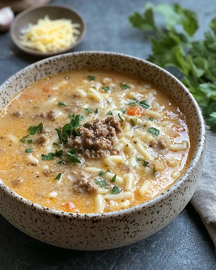 Soupe Burger Fromage