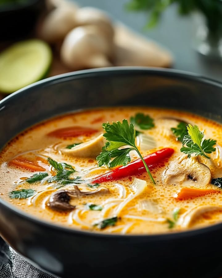 Soupe Thaï Réconfortante : Recette Facile et Savoureuse 2 Soupe Thaï Réconfortante