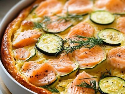 Clafoutis Saumon Courgettes : Recette Facile et Savoureuse