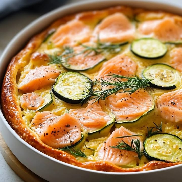 Clafoutis Saumon Courgettes : Recette Facile et Savoureuse 2 Clafoutis Saumon Courgettes