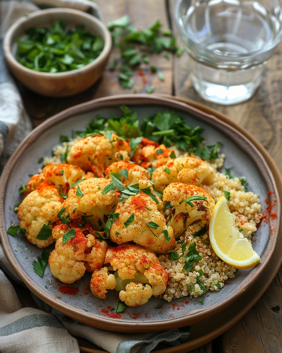 Chou-fleur rôti aux épices