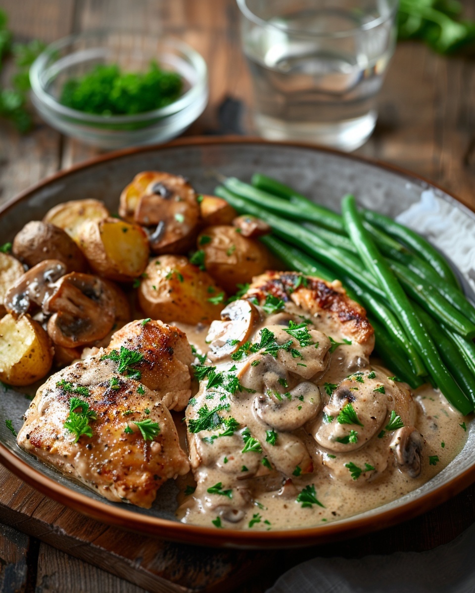Recette Facile de Poulet à la Crème et aux Champignons Recettes Pompettes
