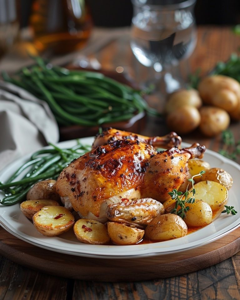 Pule Roti Recette Parfaite de Poulet Rôti avec Pommes de Terre Recettes Pompettes