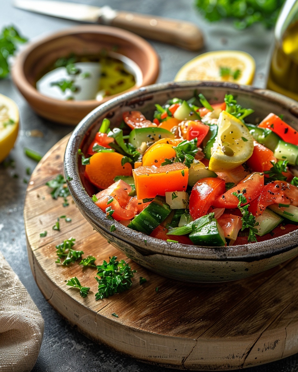 Salade boulgour légumes croquants
