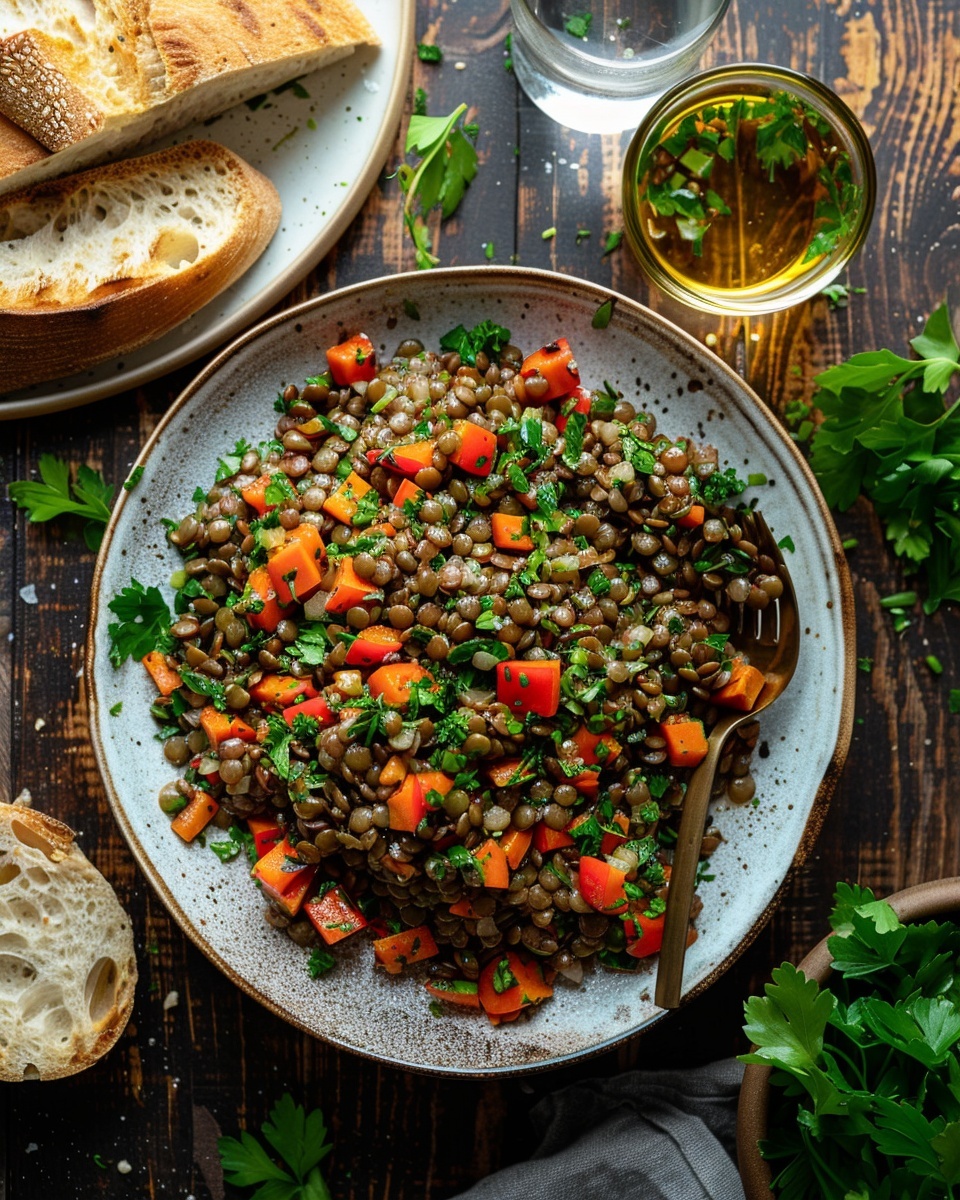 Salade lentilles carottes