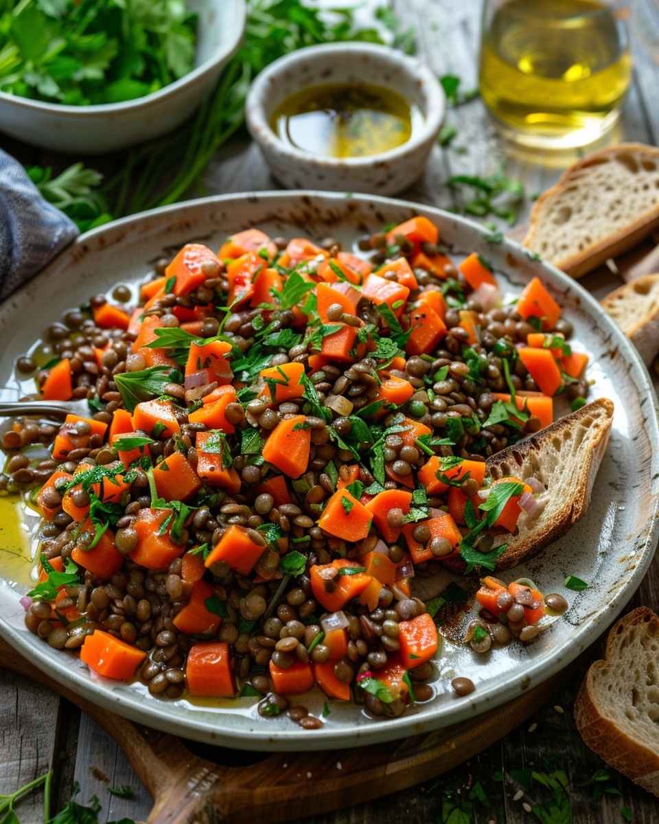 Recette de Salade de Lentilles et Carottes : Fraîche, Saine et