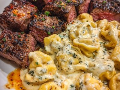 Tortellini au Steak Ail : Recette Facile et Savoureuse
