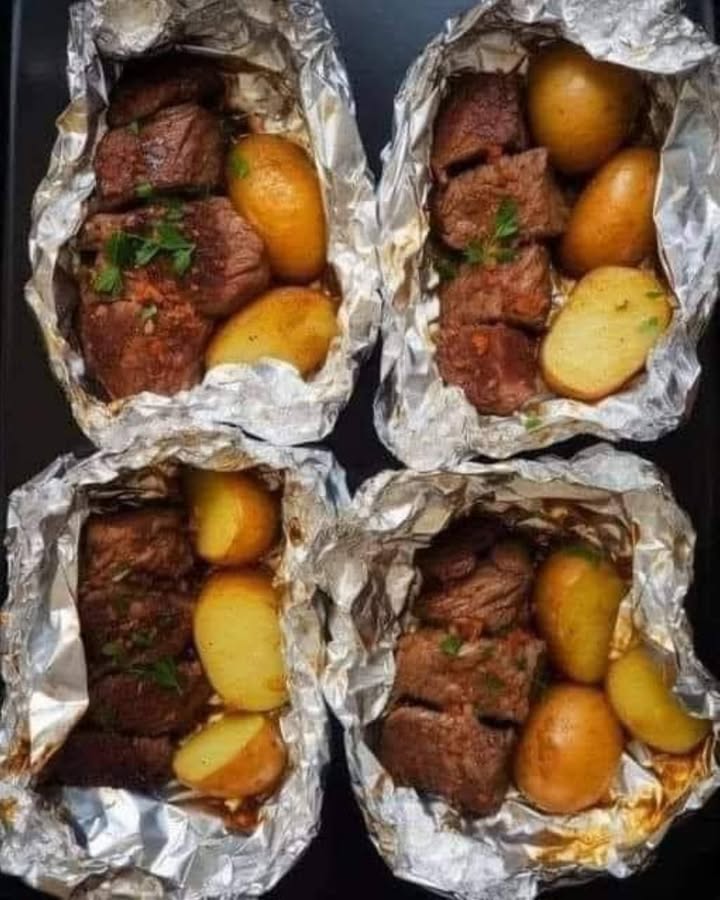 Paquet Steak Pommes Ail : Recette Facile et Savoureuse 2 Paquet Steak Pommes Ail