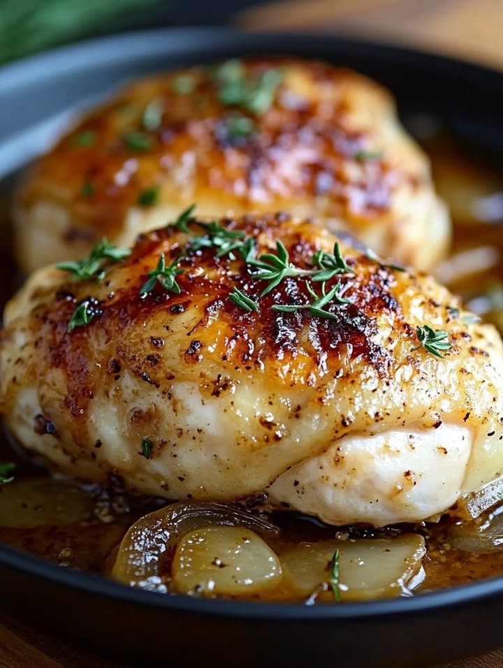 Poulet Oignons Suisses : Recette Facile et Savoureuse 2 Poulet Oignons Suisses