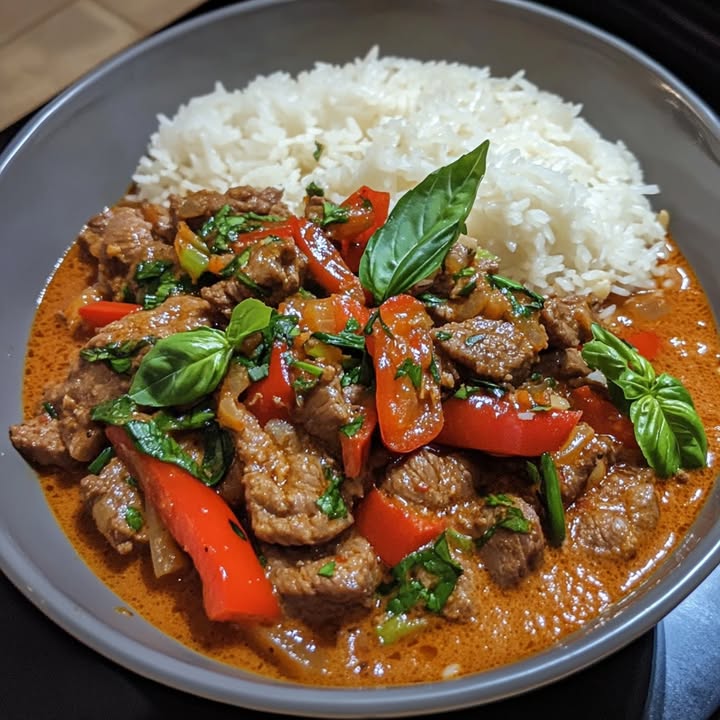 Boeuf Rouge Thaïlandais Authentique : Recette Facile et Savoureuse 2 Boeuf Rouge Thaïlandais