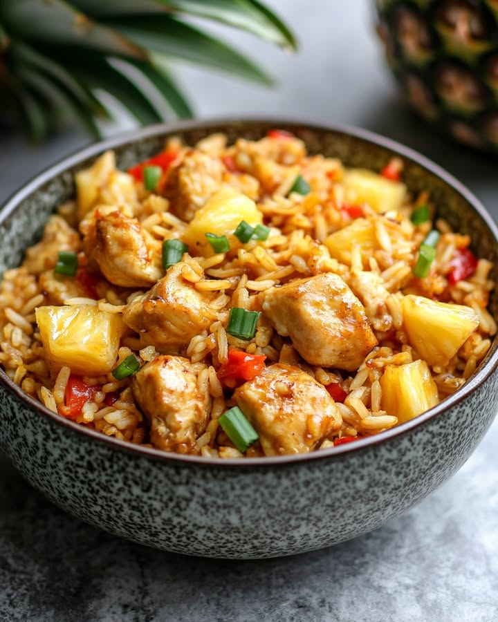 Poulet Ananas Riz : Recette Facile et Savoureuse 2 Poulet Ananas Riz