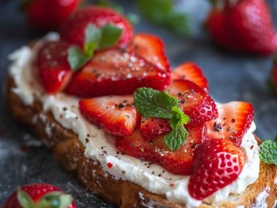 Toast Ricotta Fraîcheur : Recette Rapide et Savoureuse