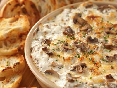 Dip Champignon Crémeux : Recette Facile et Savoureuse