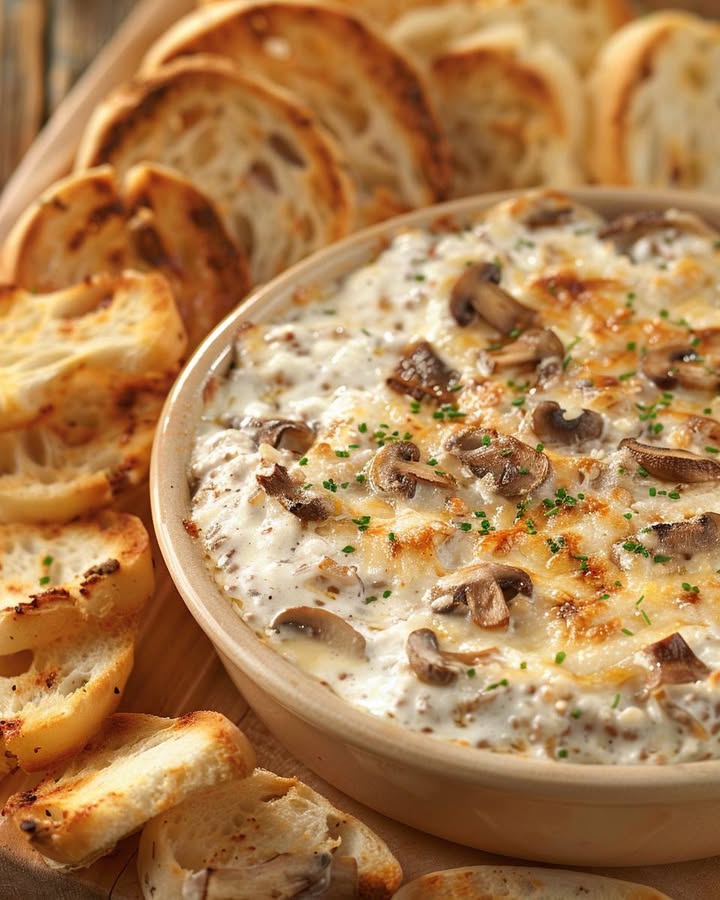 Dip Champignon Crémeux : Recette Facile et Savoureuse 2 Dip Champignon Crémeux