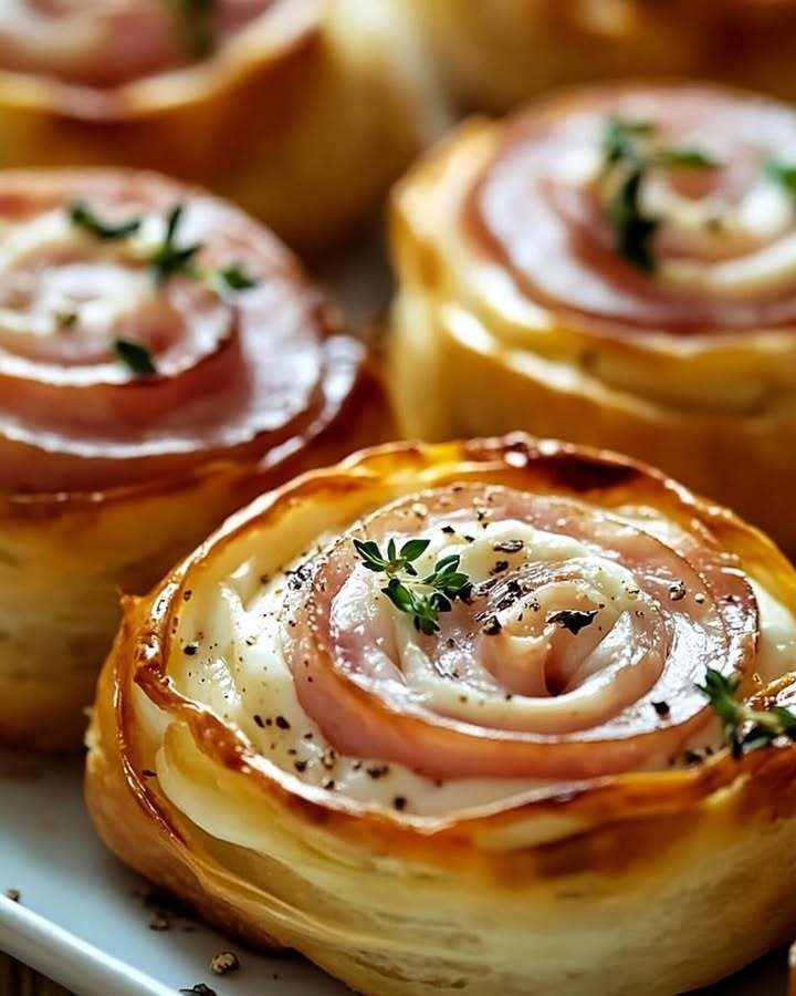 Roulés Jambon Fromage Facile : Recette Rapide et Savoureuse 2 Roulés Jambon Fromage