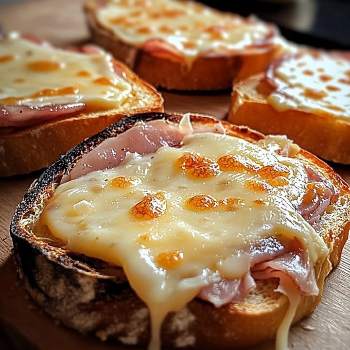 Tartines Jambon Fromage Faciles : Recette Rapide et Savoureuse 2 Tartines Jambon Fromage