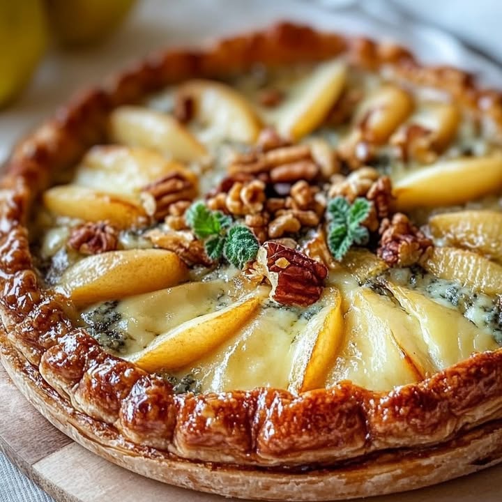 Tourte Gorgonzola Poires : Recette Facile et Savoureuse 2 Tourte Gorgonzola Poires