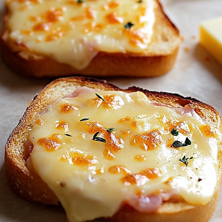 Tartines Jambon Fromage Faciles : Recette Rapide et Savoureuse 2 Tartines Jambon Fromage