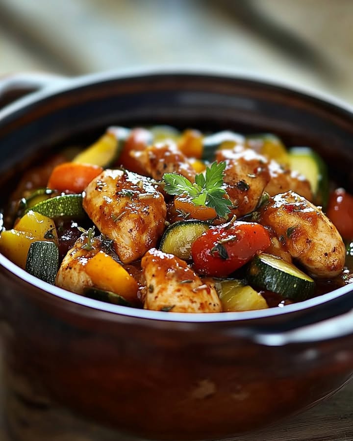 Poulet Tajine Courgettes : Recette Facile et Savoureuse 2 Poulet Tajine Courgettes