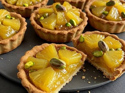 Tartes Pistache Ananas Exquises : Recette Facile et Savoureuse