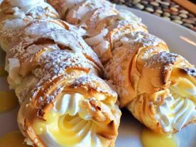 Cannolis Citron Meringué : Recette Facile et Savoureuse