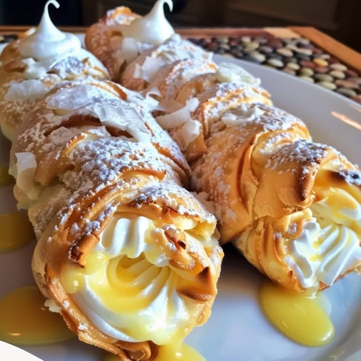 Cannolis Citron Meringué : Recette Facile et Savoureuse 2 Cannolis Citron Meringué