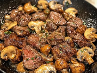 Steak Champignons Beurre : Recette Facile et Savoureuse