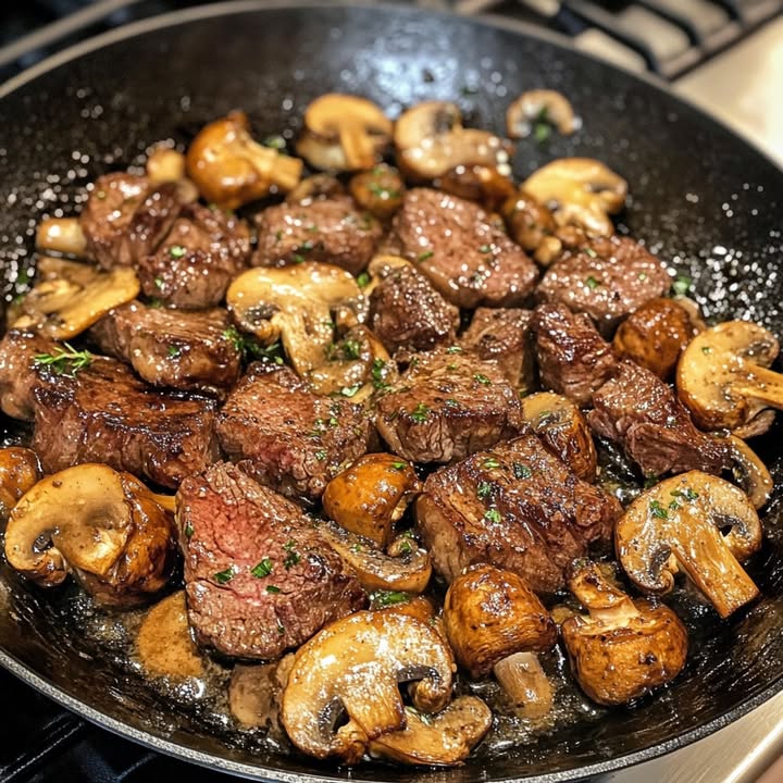 Steak Champignons Beurre