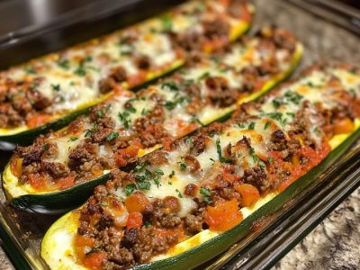 Courgettes Farcies Bœuf : Recette Facile et Savoureuse
