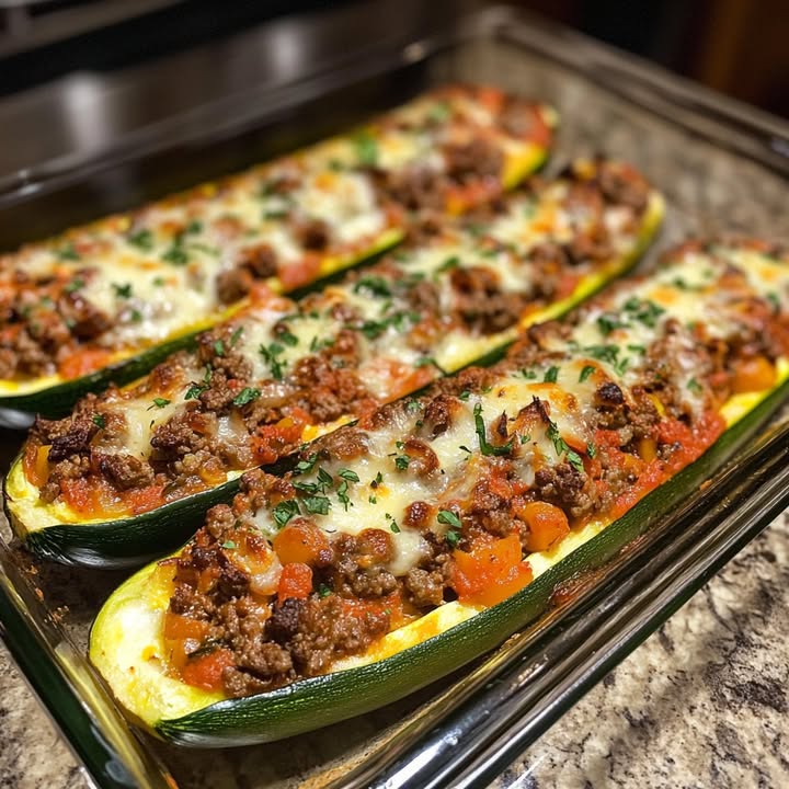 Courgettes Farcies Bœuf : Recette Facile et Savoureuse 2 Courgettes Farcies Bœuf