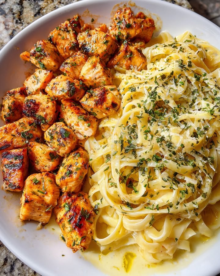 Poulet Citron Ail Parmesané