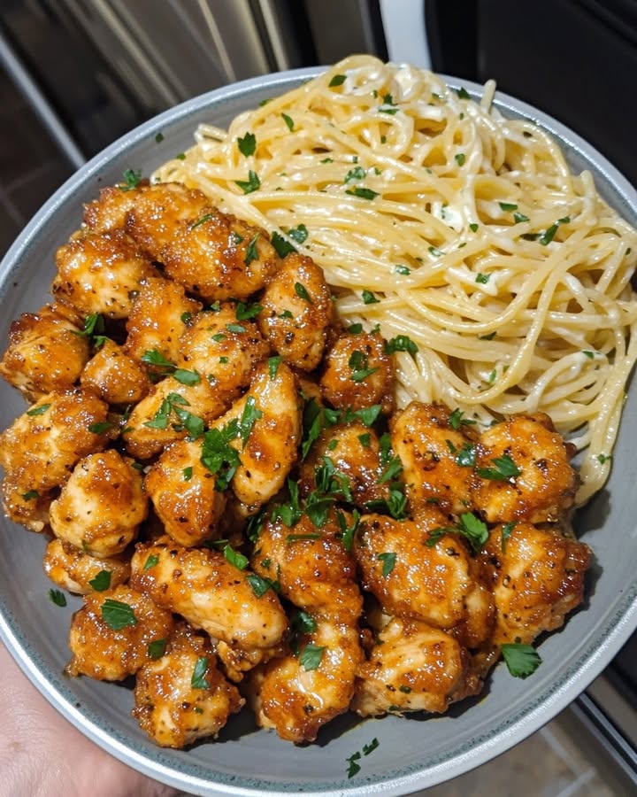 Poulet Ail Beurre Parmesan