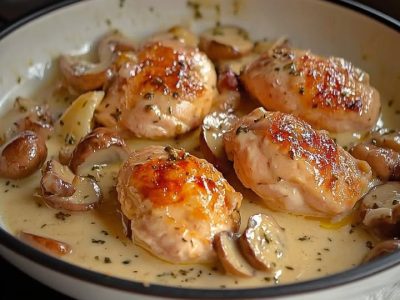 Poulet Champignons Crème : Recette Facile et Savoureuse