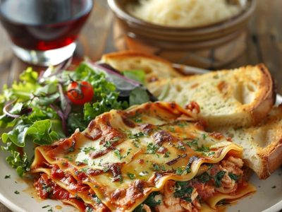 Recette de Lasagnes au Poulet et Épinards : Un Plat Délicieux et Facile à Préparer
