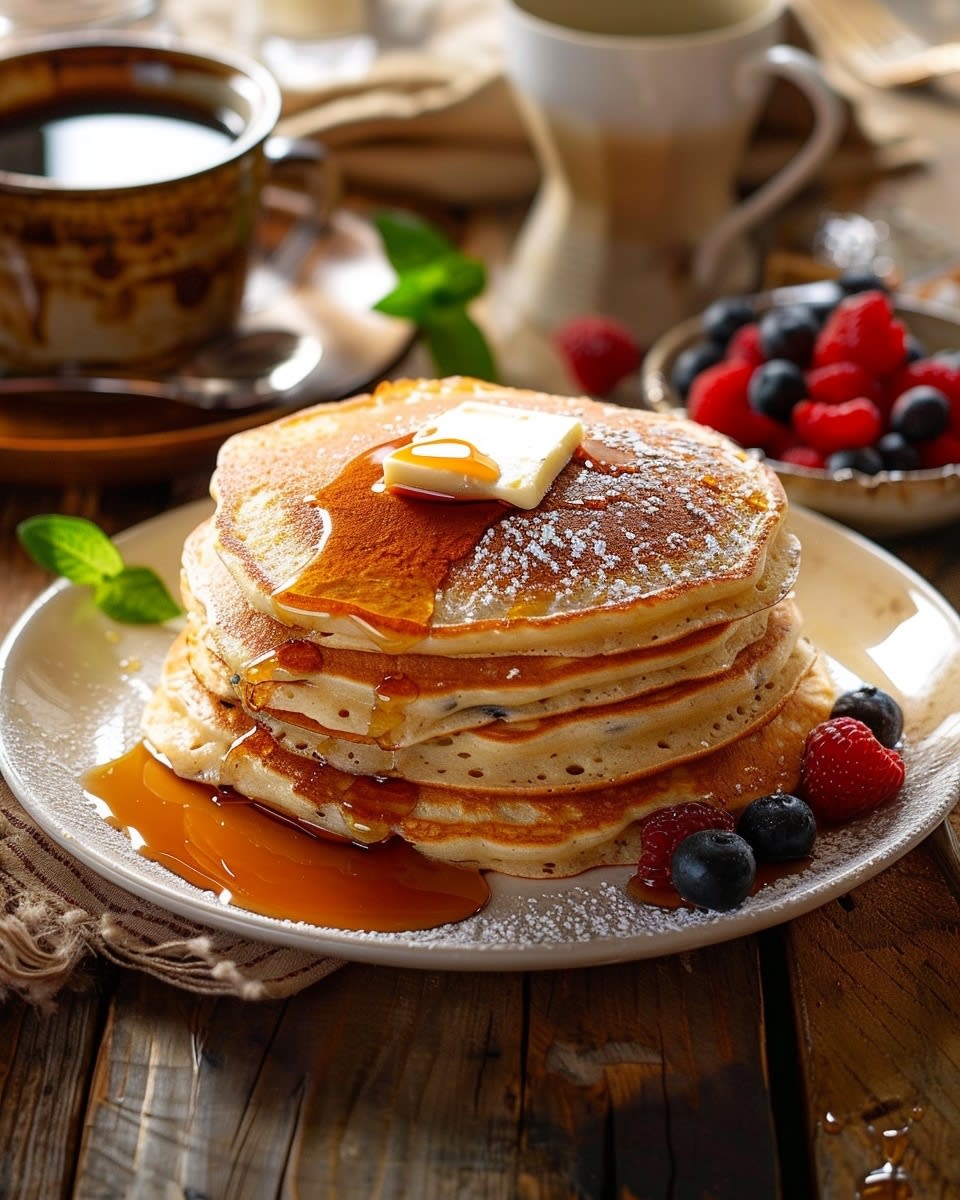 Recette des Pancakes au Yaourt Moelleux : Conseils et Astuces 1 Pancakes au yaourt moelleux