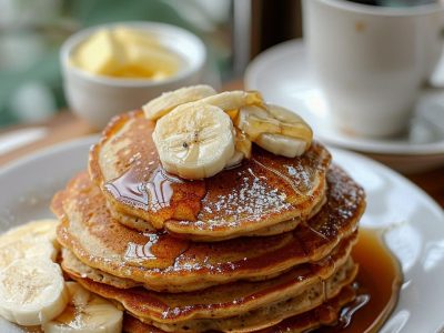 Recette de Pancakes à la Banane et aux Flocons d&rsquo;Avoine : Délicieux et Sain