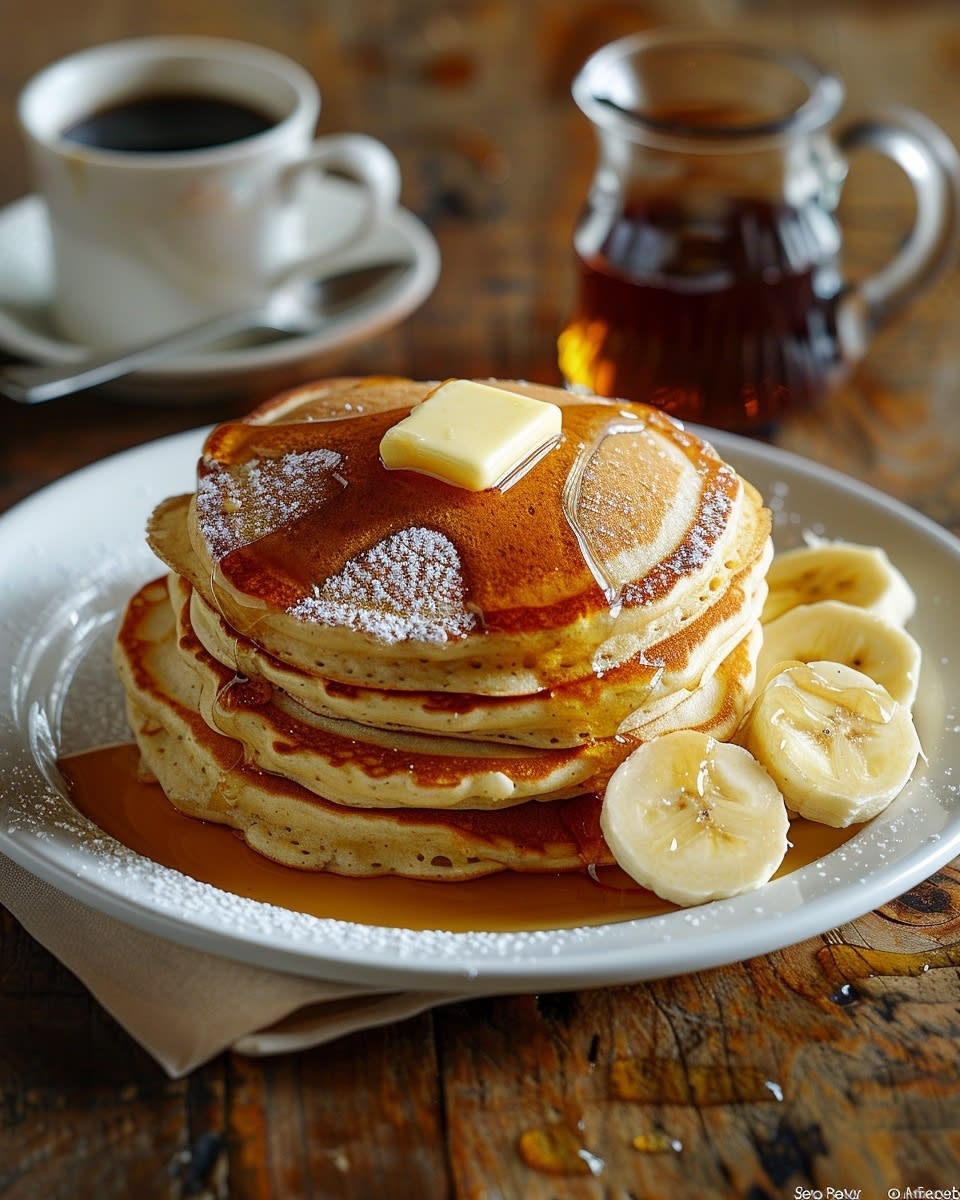 Recette de Pancakes Banane Rapides : Facile, Sain et Délicieux 1 Pancakes banane rapides