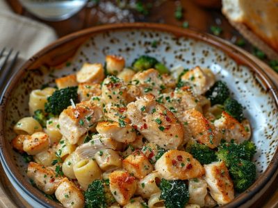 Recette Facile de Pâtes au Poulet et Brocoli : Un Dîner Délicieux