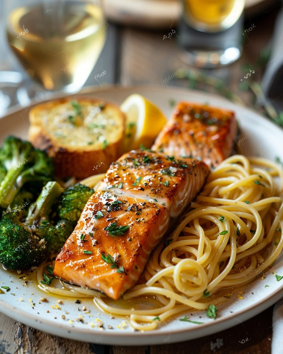 Recette Délicieuse de Pâtes au Saumon et Citron pour un Dîner Inoubliable 1 Pâtes au saumon et citron