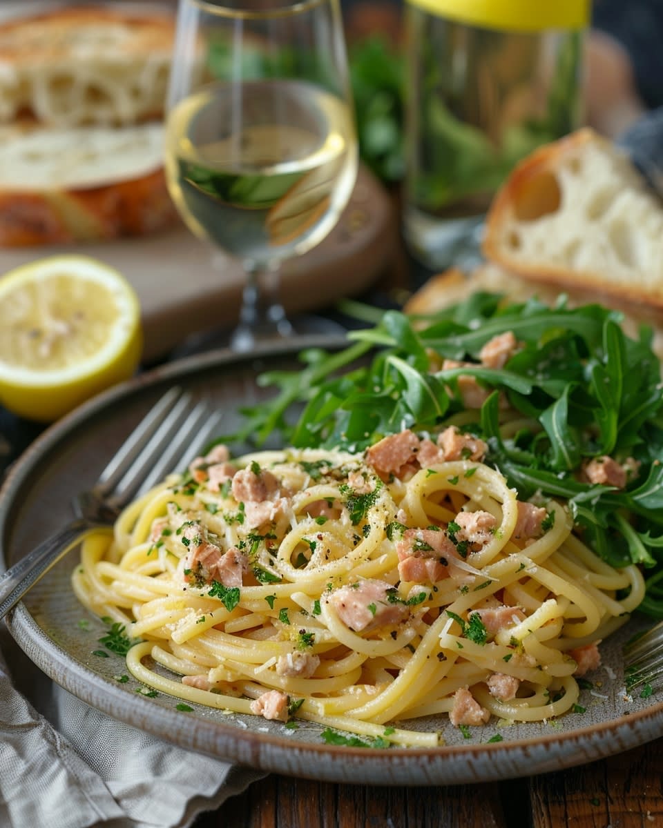 Recette Délicieuse de Pâtes au Thon Citron : Une Fusion Parfaite 1 Pâtes au thon citron