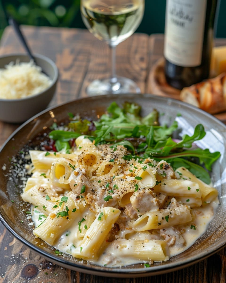Recette Délicieuse de Pâtes au Thon et Crème : Facile et Rapide 1 Pâtes au thon et crème