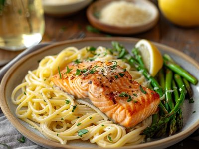 Recette Facile de Pâtes Crémeuses au Saumon Fumé