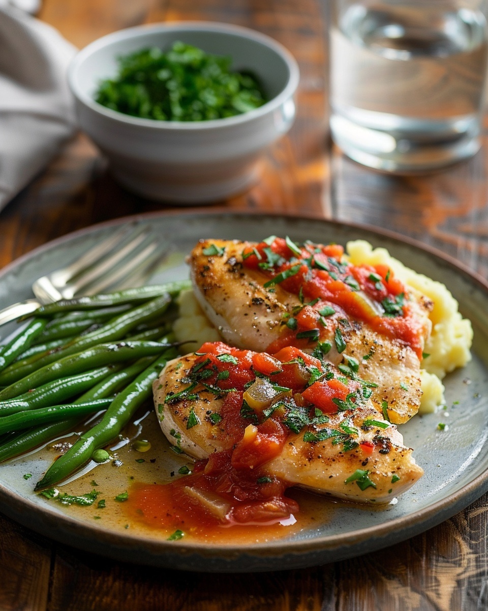 Poulet sauce tomate maison