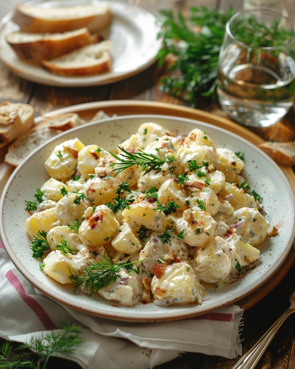 Recette de Salade de Pommes de Terre aux Herbes Fraîches : Simple et Délicieuse 1 Salade de pommes de terre aux herbes fraîches